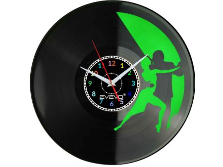 TANIEC WALEC TWIST MAZUR ZEGAR ŚCIENNY FLUORESCENCYJNE TŁO PŁYTA WINYLOWA PREZENT UPOMINEK URODZINY GIFT SOUVENIR EVEVO W0045