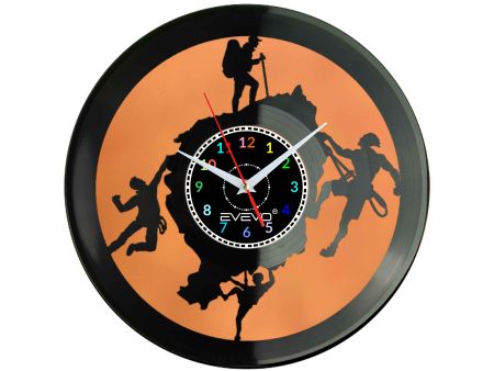WSPINACZKA GÓRSKA SKAŁKI ZEGAR ŚCIENNY FLUORESCENCYJNE TŁO PŁYTA WINYLOWA PREZENT UPOMINEK GIFT SOUVENIR EVEVO W0062 EBAY