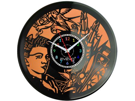 SALON FRYZJERSKI STUDIO URODY PIĘKNOŚC ZEGAR ŚCIENNY FLUORESCENCYJNE TŁO PŁYTA WINYLOWA PREZENT UPOMINEK EVEVO W0074 EBAY