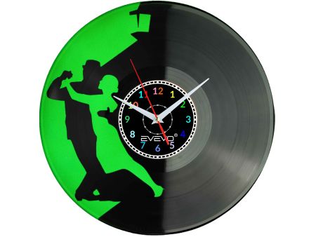 TANIEC TANGO ARGENTINO ZEGAR ŚCIENNY FLUORESCENCYJNE TŁO PŁYTA WINYLOWA PREZENT UPOMINEK GIFT SOUVENIR EVEVO W0076