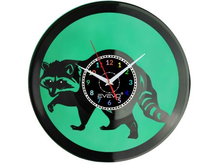 SZOP PRACZ PROCYON LOTOR ZEGAR ŚCIENNY FLUORESCENCYJNE TŁO PŁYTA WINYLOWA PREZENT UPOMINEKA GIFT SOUVENIR EVEVO W0084 ALLEGRO