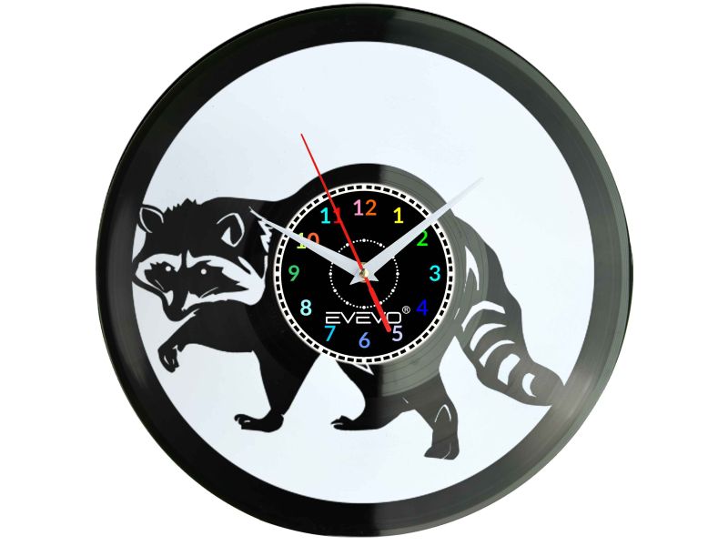 SZOP PRACZ PROCYON LOTOR ZEGAR ŚCIENNY FLUORESCENCYJNE TŁO PŁYTA WINYLOWA PREZENT UPOMINEKA GIFT SOUVENIR EVEVO W0084 GOOGLE