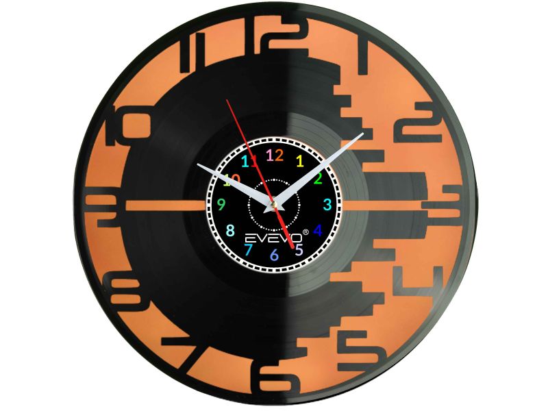 CYFRY ARABSKIE CYFERKI ZEGAR ŚCIENNY FLUORESCENCYJNE TŁO PŁYTA WINYLOWA PREZENT UPOMINEKA EVEVO GIFT SOUVENIR W0087 GOOGLE