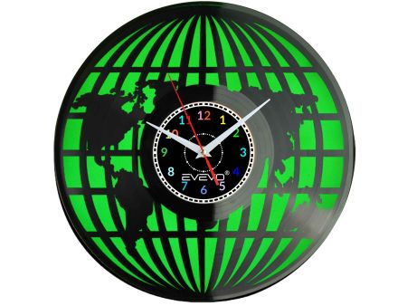 MAPA ŚWIATA GLOBUS KRTOGRAFIA ATLAS ŚCIENNY FLUORESCENCYJNE TŁO PŁYTA WINYLOWA PREZENT UPOMINEKA GIFT SOUVENIR EVEVO W0094