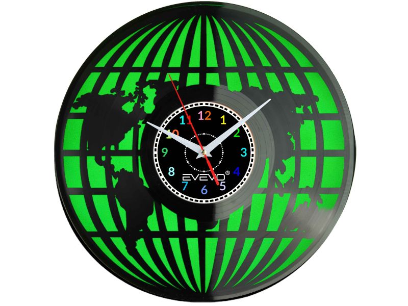 MAPA ŚWIATA GLOBUS KRTOGRAFIA ATLAS ŚCIENNY FLUORESCENCYJNE TŁO PŁYTA WINYLOWA PREZENT UPOMINEKA GIFT SOUVENIR EVEVO W0094