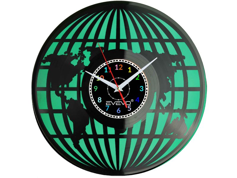 MAPA ŚWIATA GLOBUS KRTOGRAFIA ATLAS ŚCIENNY FLUORESCENCYJNE TŁO PŁYTA WINYLOWA PREZENT UPOMINEKA GIFT SOUVENIR EVEVO F0094