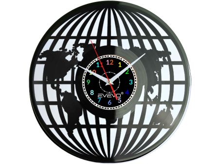 MAPA ŚWIATA GLOBUS KRTOGRAFIA ATLAS ŚCIENNY FLUORESCENCYJNE TŁO PŁYTA WINYLOWA PREZENT UPOMINEKA GIFT SOUVENIR EVEVO W0094 EMPIK