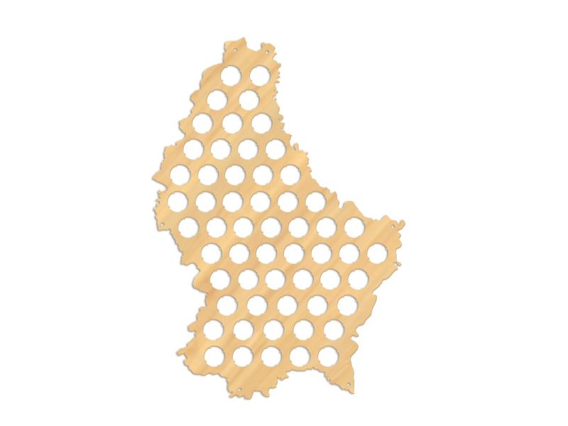 Luksemburg Mapa Piwo Na Kapsle Tablica Piwa Piwna 3 Kolorów Do Wyboru Na Prezent Dla Niego M0019 50x30 cm
