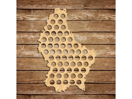 Luksemburg Mapa Piwo Na Kapsle Tablica Piwa Piwna 3 Kolorów Do Wyboru Na Prezent Dla Niego M0019 50x30 cm