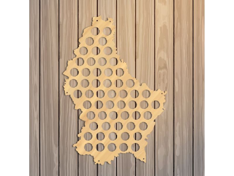 Luksemburg Mapa Piwo Na Kapsle Tablica Piwa Piwna 3 Kolorów Do Wyboru Na Prezent Dla Niego M0019 50x30 cm