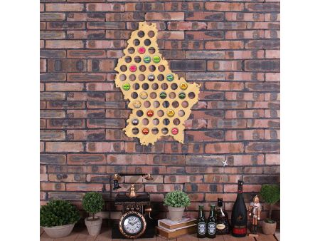Luksemburg Mapa Piwo Na Kapsle Tablica Piwa Piwna 3 Kolorów Do Wyboru Na Prezent Dla Niego M0019 50x30 cm