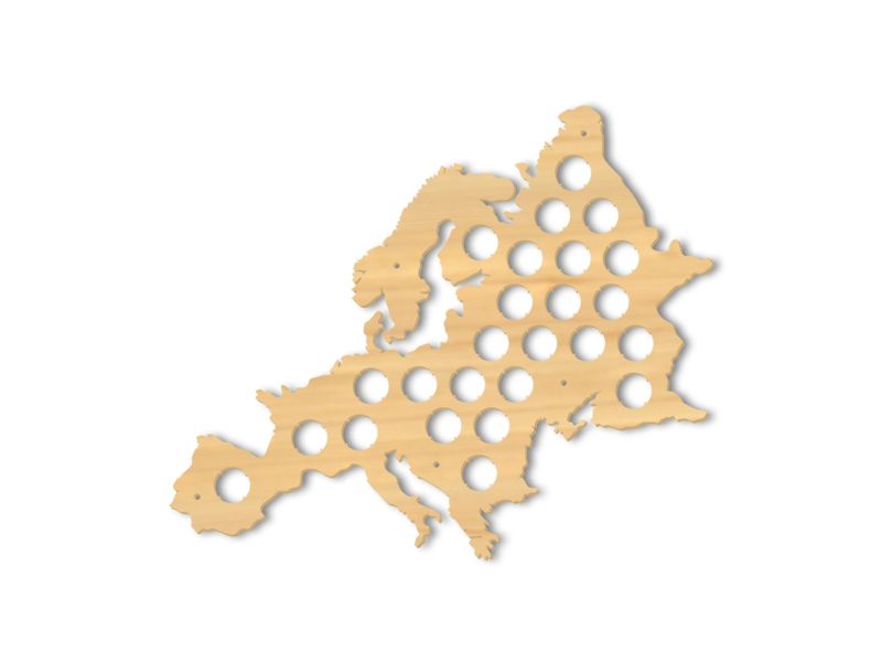 Europa Mapa Mini Piwo Na Kapsle Tablica Piwa Piwna 3 Kolory Do Wyboru Na Prezent Dla Niego M0022 50x50 cm