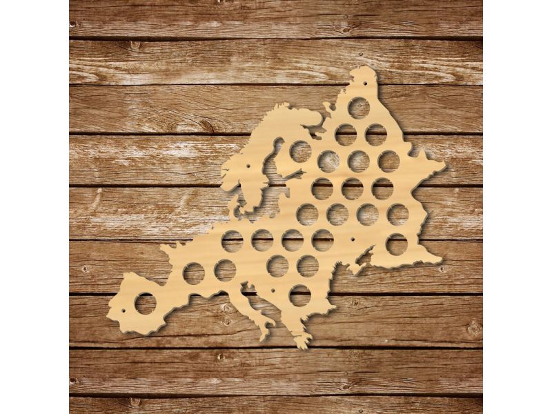 Europa Mapa Mini Piwo Na Kapsle Tablica Piwa Piwna 3 Kolorów Do Wyboru Na Prezent Dla Niego M0022 50x50 cm