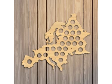 Europa Mapa Mini Piwo Na Kapsle Tablica Piwa Piwna 3 Kolorów Do Wyboru Na Prezent Dla Niego M0022 50x50 cm