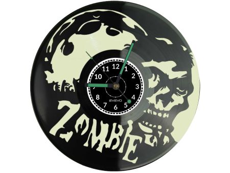 Zegar Ścienny Zombie Kolorowe Tło Płyta Winylowa Winyl Prezent Upominek Urodziny Dla Niej Dla Niego EVEVO evevo.pl C0001