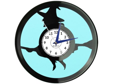 Zegar Ścienny Zegar Teściowej Czarownica Płyta Winylowa Oryginalny Prezent Humorystyczny Dekoracja EVEVO C0004