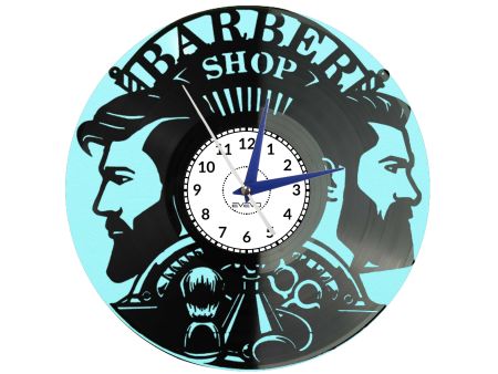 Zegar Ścienny Barber Shop Golibroda Zakład Barberski Płyta Winylowa Prezent Dla Fryzjera Mężczyzny EVEVO C0006