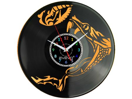 Zegar Ścienny Wąż Gad Żmija Pyton Winylowy Dekoracyjny Nowoczesny Prezent Dla Niego Dla Niej EVEVO C0009