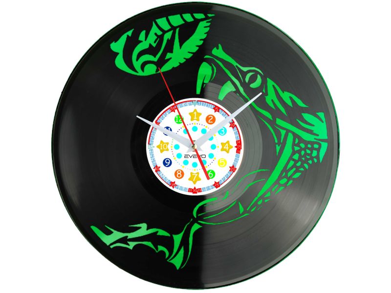 Zegar Ścienny Wąż Gad Żmija Pyton Winylowy Dekoracyjny Nowoczesny Prezent Dla Niego Dla Niej EVEVO C0009