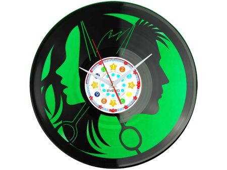 zegar scienny winylowy, zegar salon fryzjerski, zegar studio fryzjerskie, zegar fryzjersko kosmetyczny