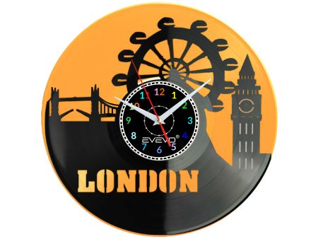 zegar scienny winylowy, zegar londyn anglia, zegar tamiza