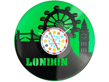 zegar scienny winylowy, zegar londyn anglia, zegar tamiza