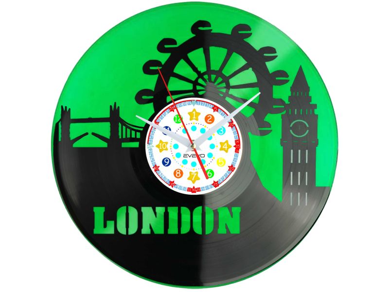 zegar scienny winylowy, zegar londyn anglia, zegar tamiza