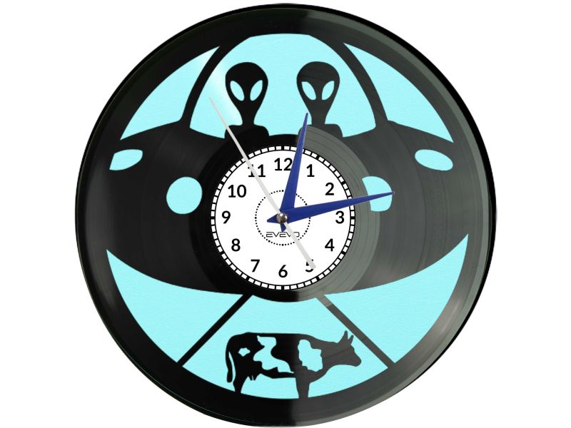 🕒 Zegar EVEVO C0013 🛸 UFO Statek Kosmiczny 🎁 Idealny prezent dla milosnikow kosmosu 🌌 Stylowa dekoracja pokoju ⏰