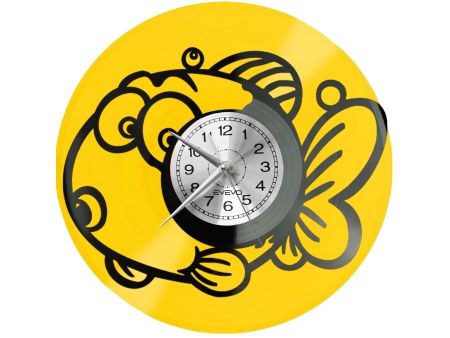 🕒 Zegar EVEVO C0014 🐟 Ryba Rybka 🎁 Idealny prezent dla miłośników akwarystyki 🌊 Kolorowa i stylowa dekoracja wnętrza ⏰
