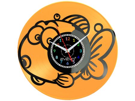🕒 Zegar EVEVO C0014 🐟 Ryba Rybka 🎁 Idealny prezent dla miłośników akwarystyki 🌊 Kolorowa i stylowa dekoracja wnętrza ⏰