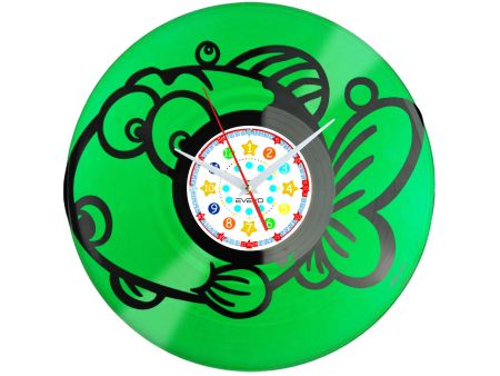 🕒 Zegar EVEVO C0014 🐟 Ryba Rybka 🎁 Idealny prezent dla miłośników akwarystyki 🌊 Kolorowa i stylowa dekoracja wnętrza ⏰