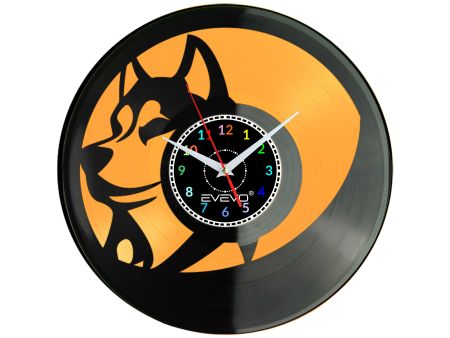 🕒 Zegar EVEVO C0019 🐺 Wilk Basior Kojot 🎁 Idealny prezent dla miłośników zwierząt 🌲 Stylowa i unikalna dekoracja wnętrza ⏰
