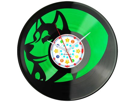 🕒 Zegar EVEVO C0019 🐺 Wilk Basior Kojot 🎁 Idealny prezent dla miłośników zwierząt 🌲 Stylowa i unikalna dekoracja wnętrza ⏰