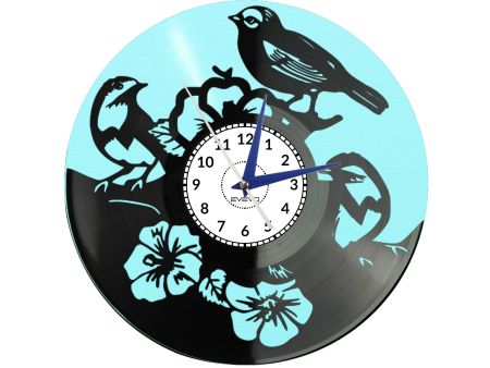 🕒 Zegar EVEVO C0023 🕊️ Ptaszki Skrzydlak 🎁 Idealny prezent dla miłośników natury 🌿 Lekka i stylowa dekoracja wnętrza ⏰