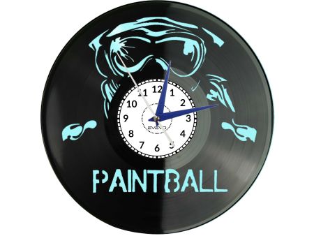 🕒 Zegar EVEVO C0024 🎯 Paintball Strzelanka 🎁 Idealny prezent dla fanów adrenaliny 💪 Stylowa sportowa dekoracja wnętrza ⏰