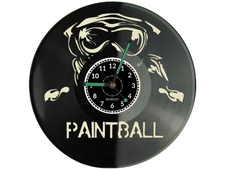 🕒 Zegar EVEVO C0024 🎯 Paintball Strzelanka 🎁 Idealny prezent dla fanów adrenaliny 💪 Stylowa sportowa dekoracja wnętrza ⏰