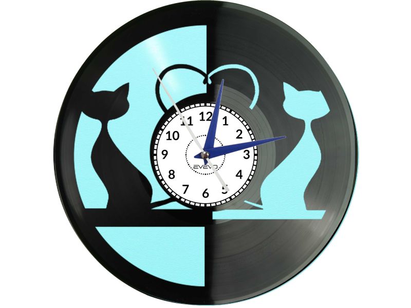 zegar kot, zegar koty, zegar dachowiec, zegar kot domowy, zegar winylowy