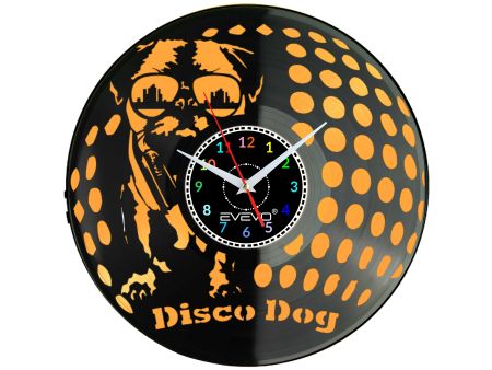 MOPS MOPSIK MOPSIĄTKO PUG PIES Z PŁYTY WINYLOWEJ KOLOROWE TŁO DLA NIEGO DLA NIEJ PREZENT UPOMINEK PODARUNEK C0032