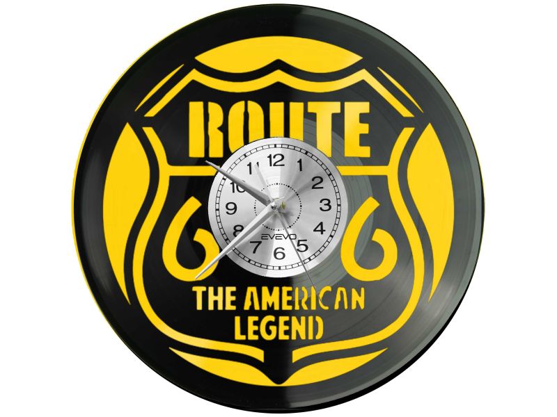 DROGA ROUTE 66 USA Z PŁYTY WINYLOWEJ KOLOROWE TŁO DLA NIEGO DLA NIEJ PREZENT UPOMINEK PODARUNEK C0036