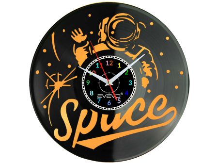 KOSMONAUTA ASTRONAUTA Z PŁYTY WINYLOWEJ KOLOROWE TŁO DLA NIEGO DLA NIEJ PREZENT UPOMINEK PODARUNEK C0038