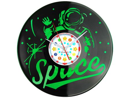 KOSMONAUTA ASTRONAUTA Z PŁYTY WINYLOWEJ KOLOROWE TŁO DLA NIEGO DLA NIEJ PREZENT UPOMINEK PODARUNEK C0038