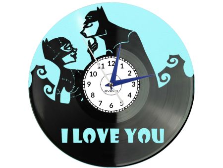 💖 I LOVE YOU Z PŁYTY WINYLOWEJ KOLOROWE TŁO DLA NIEGO DLA NIEJ 🎁 Romantyczny prezent, upominek lub podarunek pełen miłości