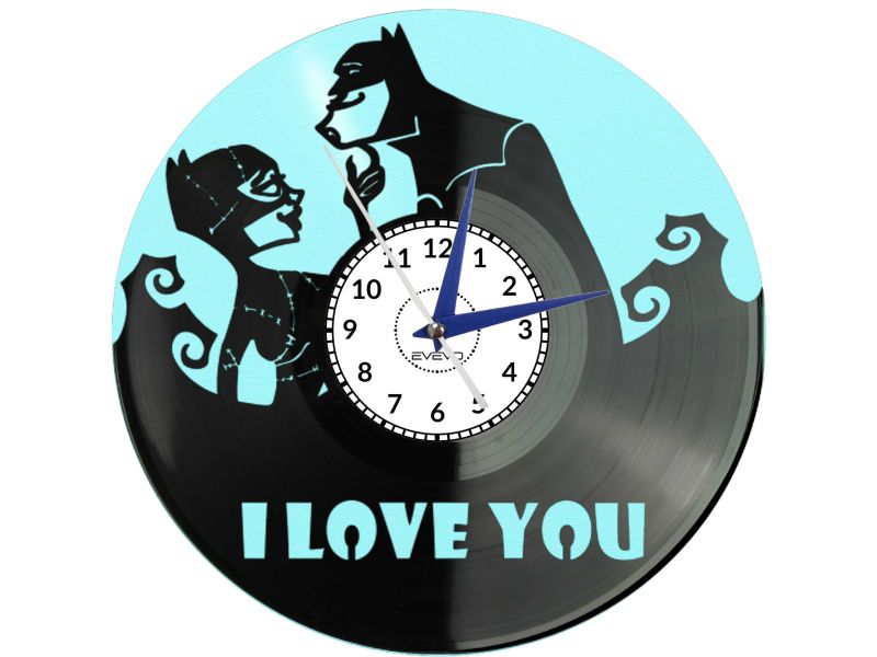 💖 I LOVE YOU Z PŁYTY WINYLOWEJ KOLOROWE TŁO DLA NIEGO DLA NIEJ 🎁 Romantyczny prezent, upominek lub podarunek pełen miłości