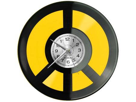 PEACE ZNAK POKOJU PACYFIZM Z PŁYTY WINYLOWEJ KOLOROWE TŁO DLA NIEGO DLA NIEJ PREZENT UPOMINEK PODARUNEK C0040