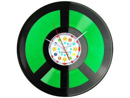 PEACE ZNAK POKOJU PACYFIZM Z PŁYTY WINYLOWEJ KOLOROWE TŁO DLA NIEGO DLA NIEJ PREZENT UPOMINEK PODARUNEK C0040