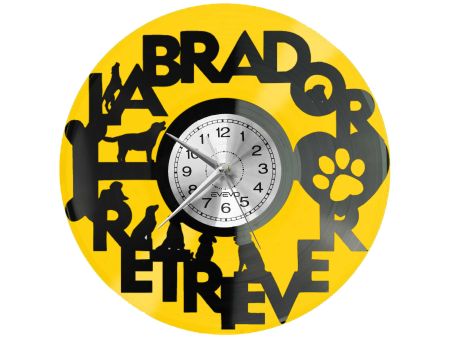 LABRADOR RETRIEVER MYŚLIWSKI PIES Z PŁYTY WINYLOWEJ KOLOROWE TŁO DLA NIEGO DLA NIEJ PREZENT UPOMINEK PODARUNEK C0041