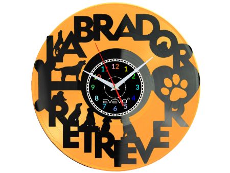 LABRADOR RETRIEVER MYŚLIWSKI PIES Z PŁYTY WINYLOWEJ KOLOROWE TŁO DLA NIEGO DLA NIEJ PREZENT UPOMINEK PODARUNEK C0041