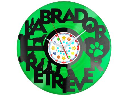 LABRADOR RETRIEVER MYŚLIWSKI PIES Z PŁYTY WINYLOWEJ KOLOROWE TŁO DLA NIEGO DLA NIEJ PREZENT UPOMINEK PODARUNEK C0041