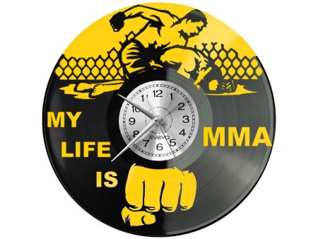 MY LIFE IS MMA MIESZANE SZTUKI WALKI Z PŁYTY WINYLOWEJ KOLOROWE TŁO DLA NIEGO DLA NIEJ PREZENT UPOMINEK PODARUNEK C0048