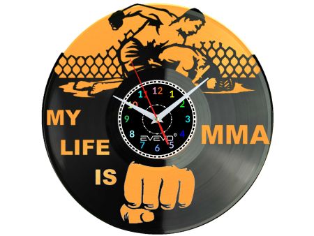 MY LIFE IS MMA MIESZANE SZTUKI WALKI Z PŁYTY WINYLOWEJ KOLOROWE TŁO DLA NIEGO DLA NIEJ PREZENT UPOMINEK PODARUNEK C0048